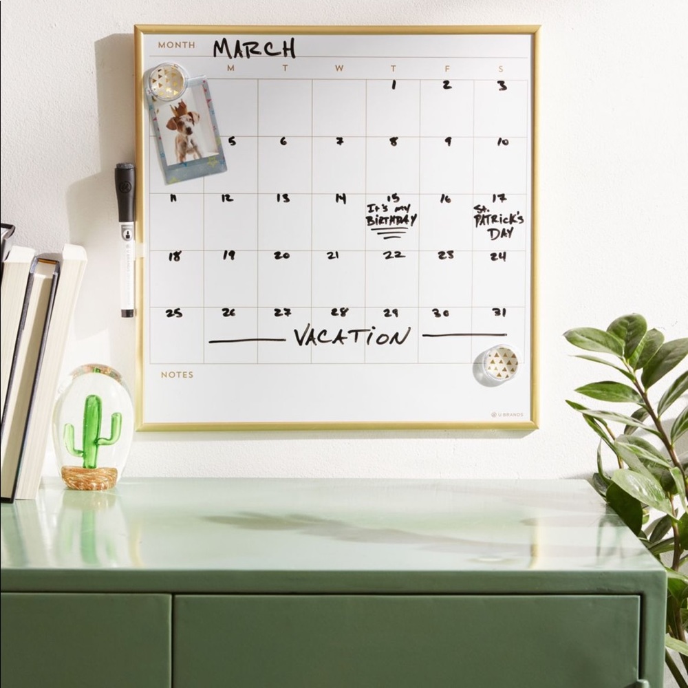 NWT Dry erase Calendar message board
